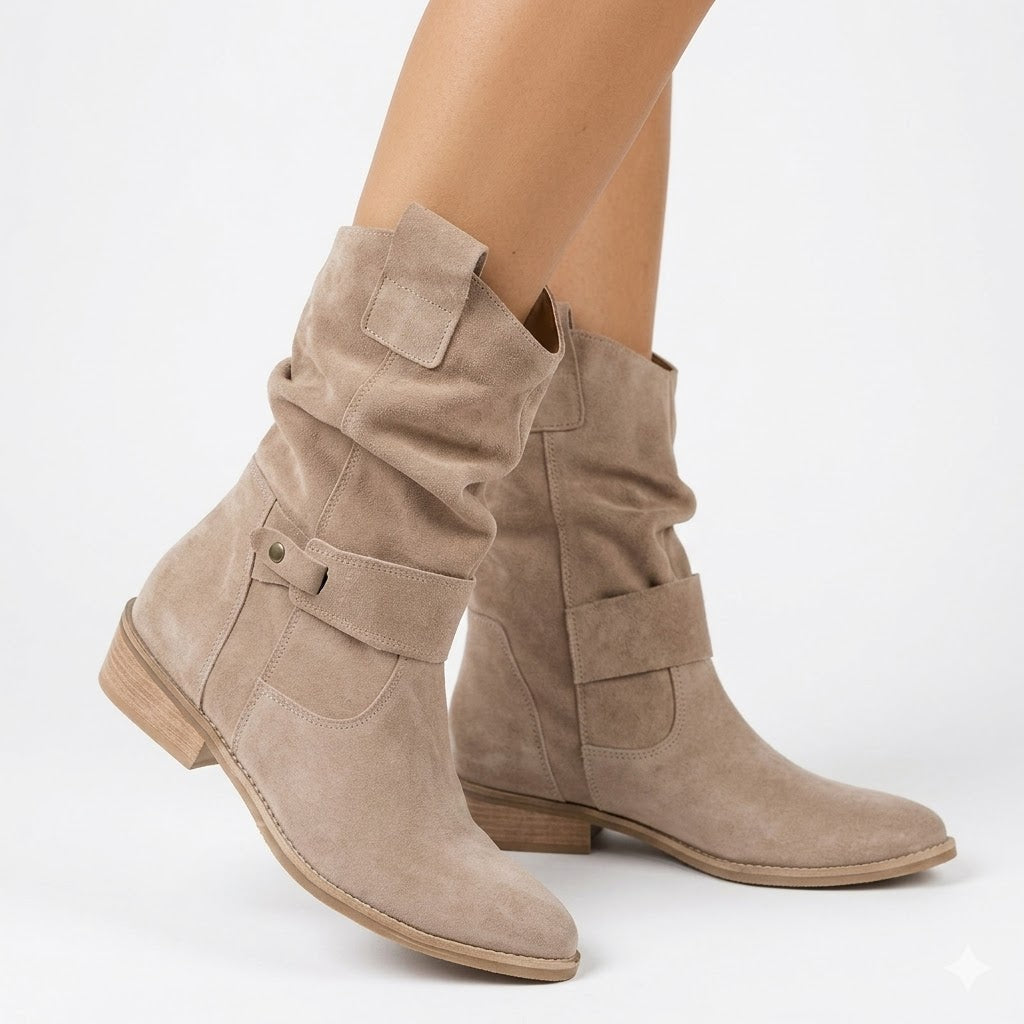 Spencer – Unisex Wide Calf Boots with a Stretch Shaft