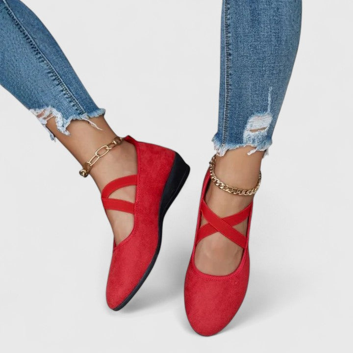 Audrey – Women's Arch Support Flats with a Deep Heel Cup
