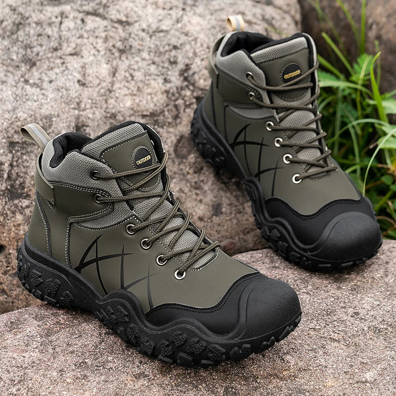 Derek – Men's Wide Calf Boots with a Stretch Shaft