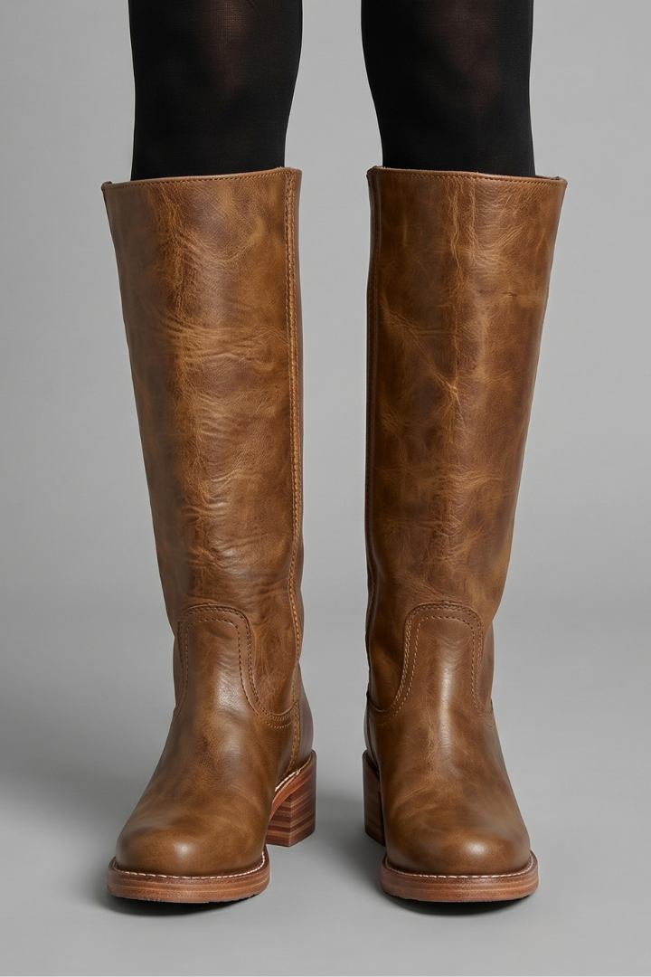Rena – Women's Wide Calf Boots with a Stretch Shaft