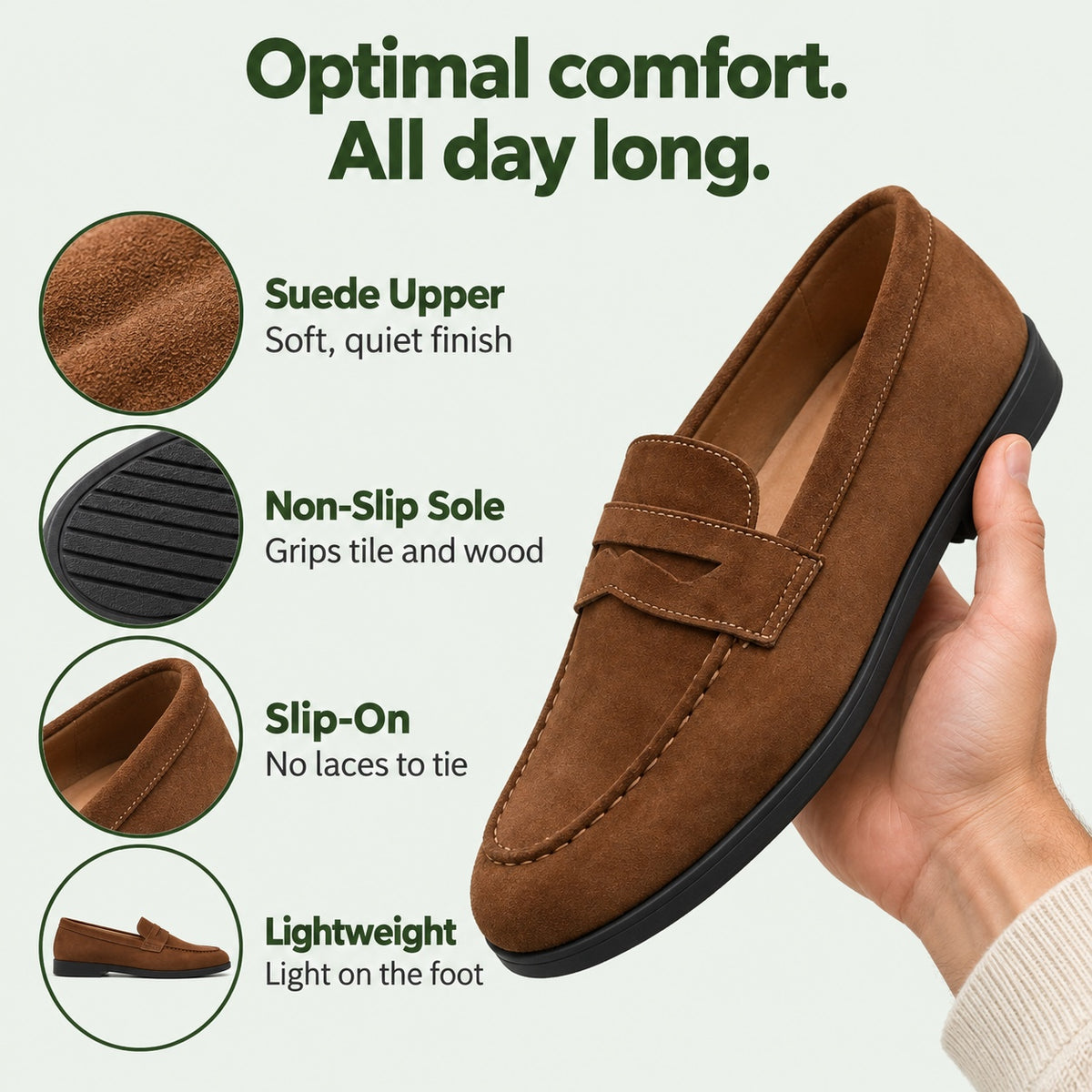 Alfredo – Men's Slip-On Loafers, features