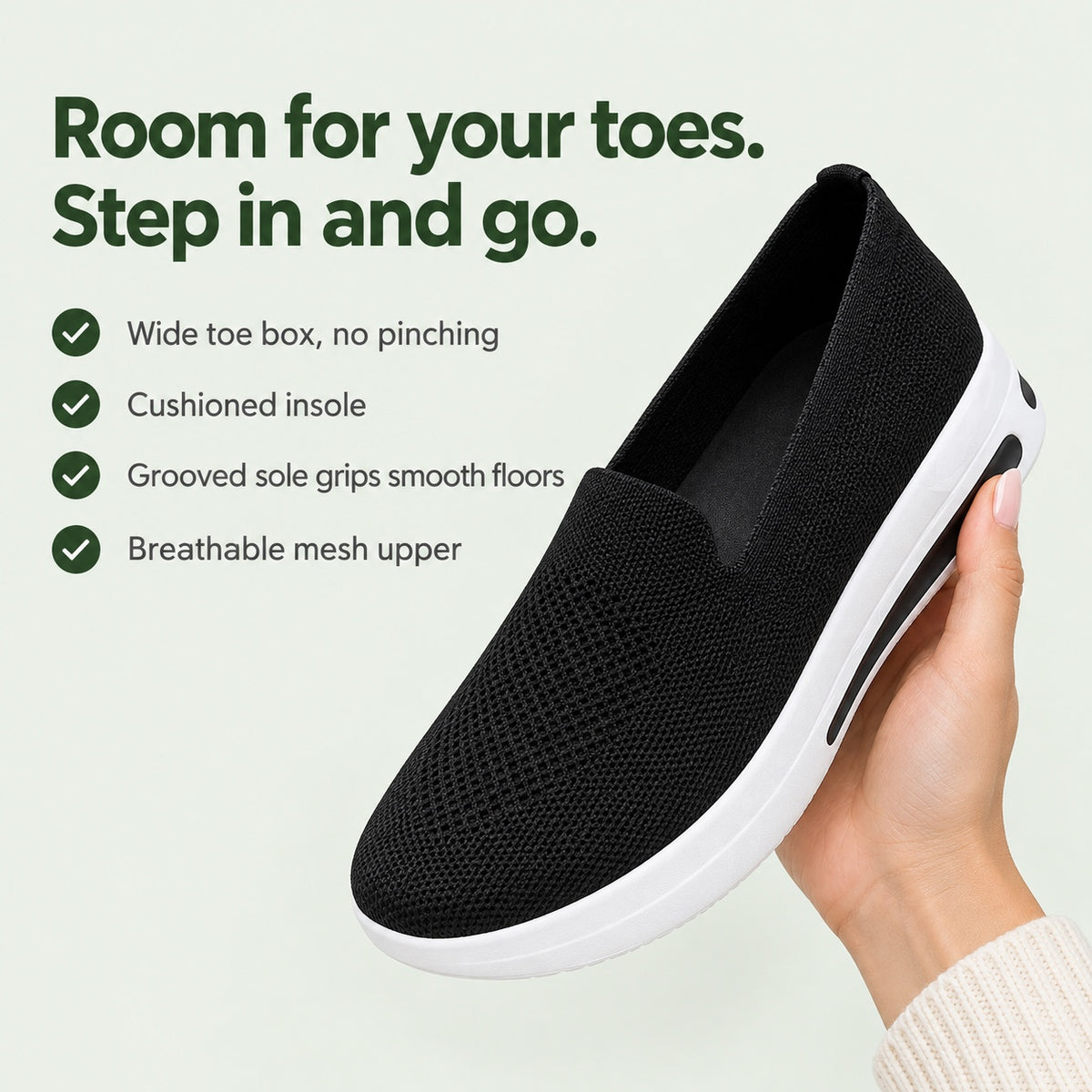 Amanda – Women's Wide Toe Box Sneakers, key benefits