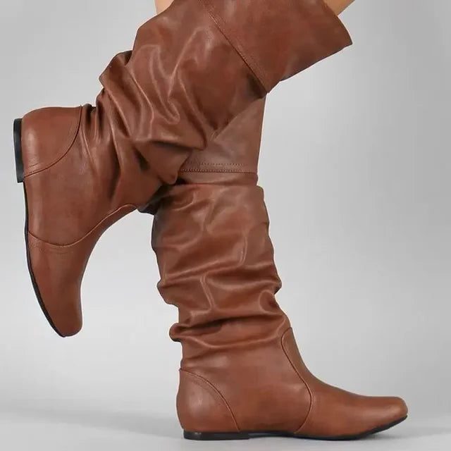 Victoria – Women's Wide Calf Boots with a Stretch Shaft