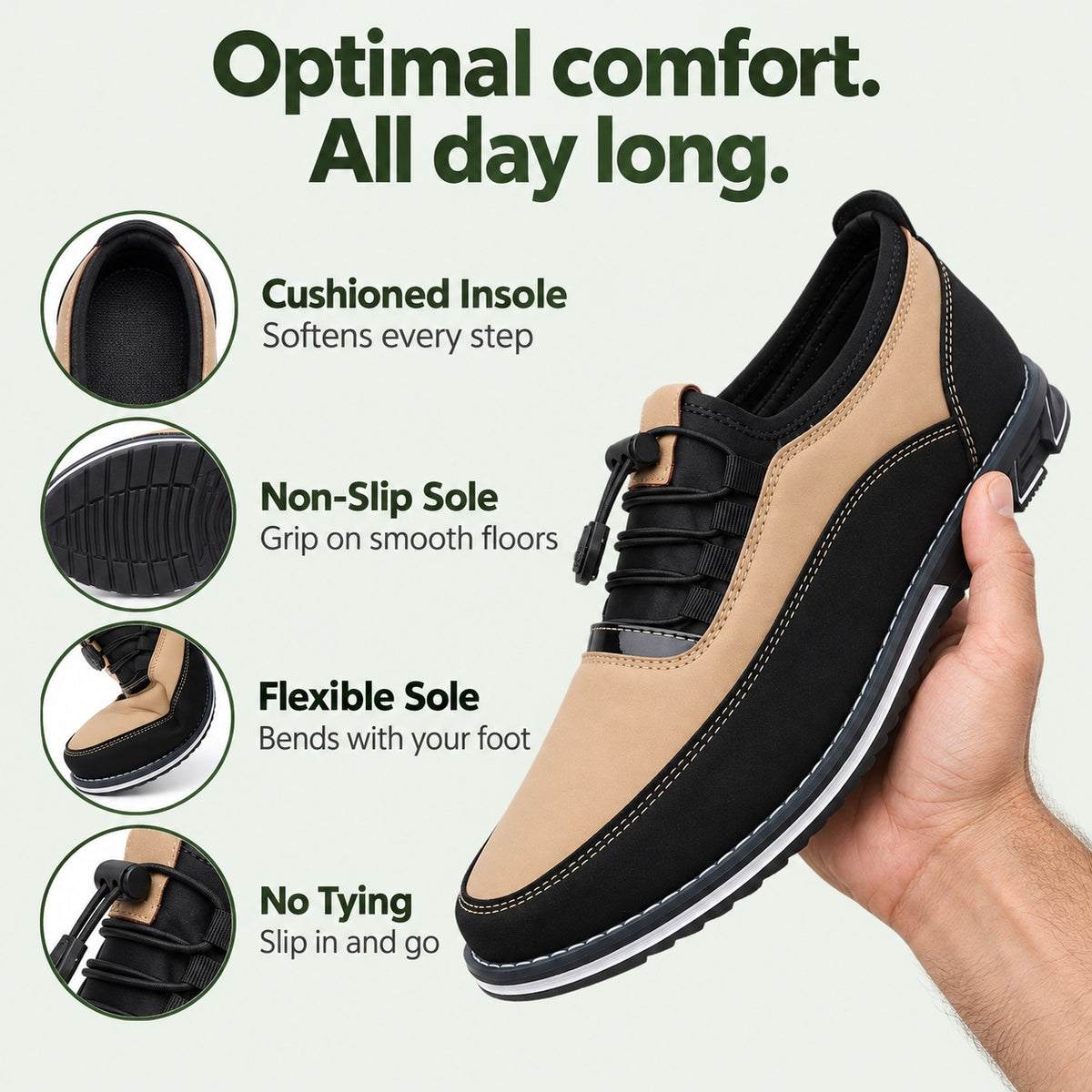 Arturo – Men's Non-Slip Shoes, features