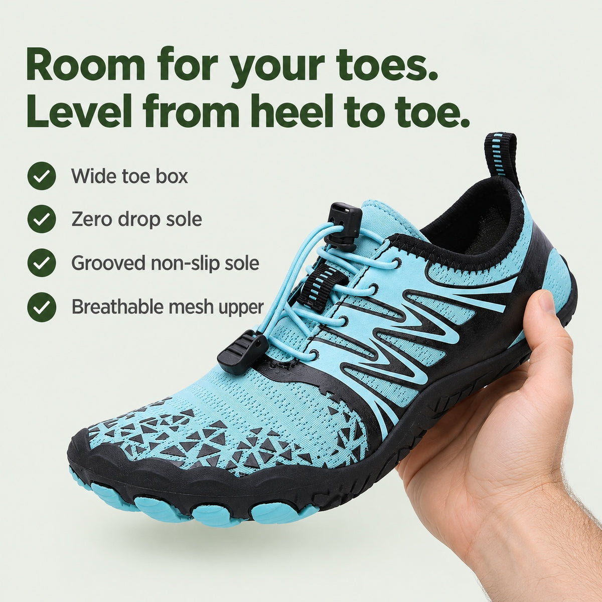 Blake – Unisex Barefoot Shoes, key benefits