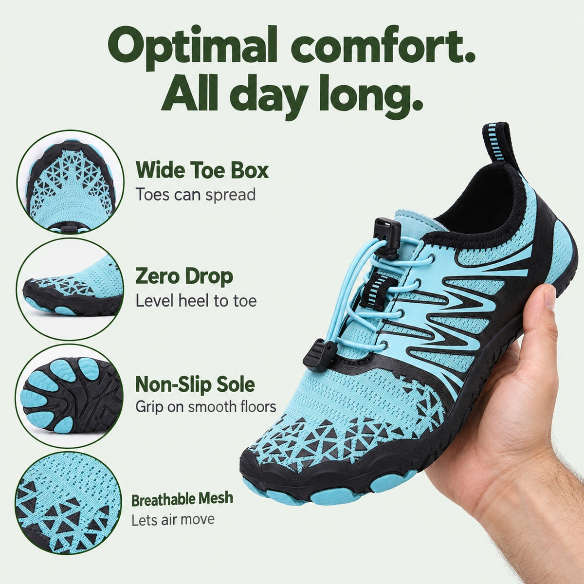 Blake – Unisex Barefoot Shoes, features