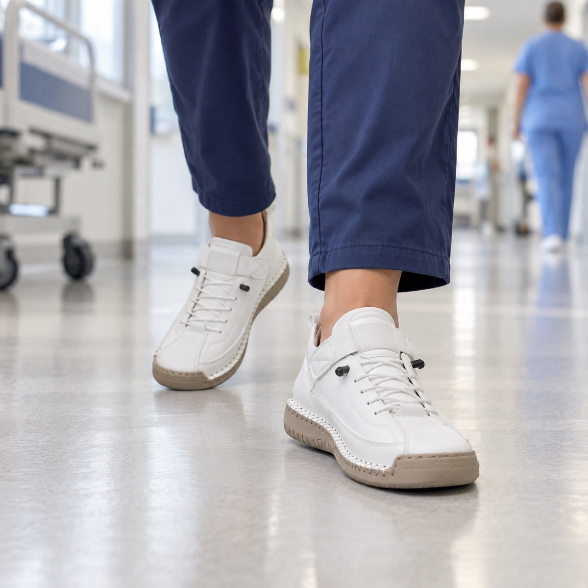 Bridget – Women's Nursing Sneakers, worn on a walk