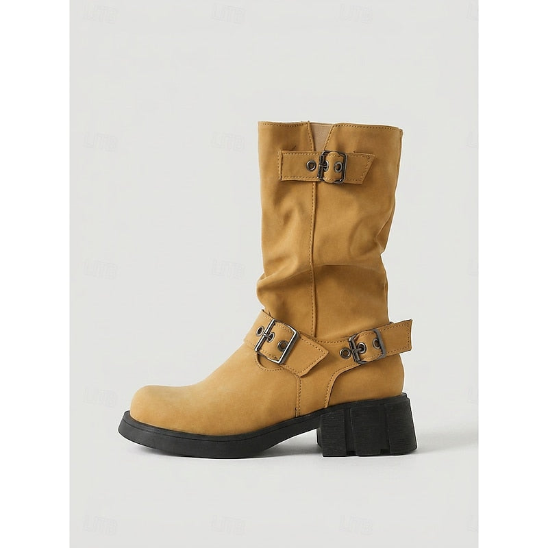 Wright – Unisex Wide Calf Boots with a Stretch Shaft