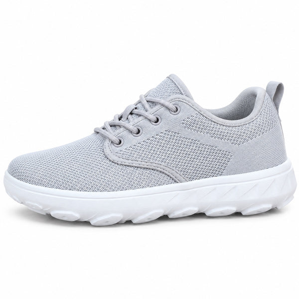 Carla – Women's Wide Toe Box Sneakers in Gray