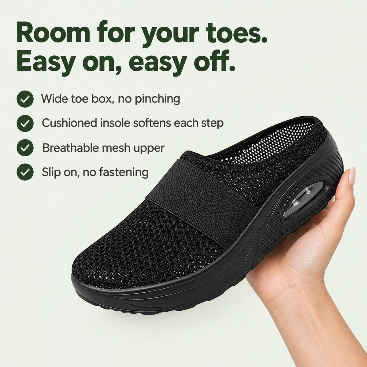 Claudia – Women's Wide Toe Box Shoes, key benefits