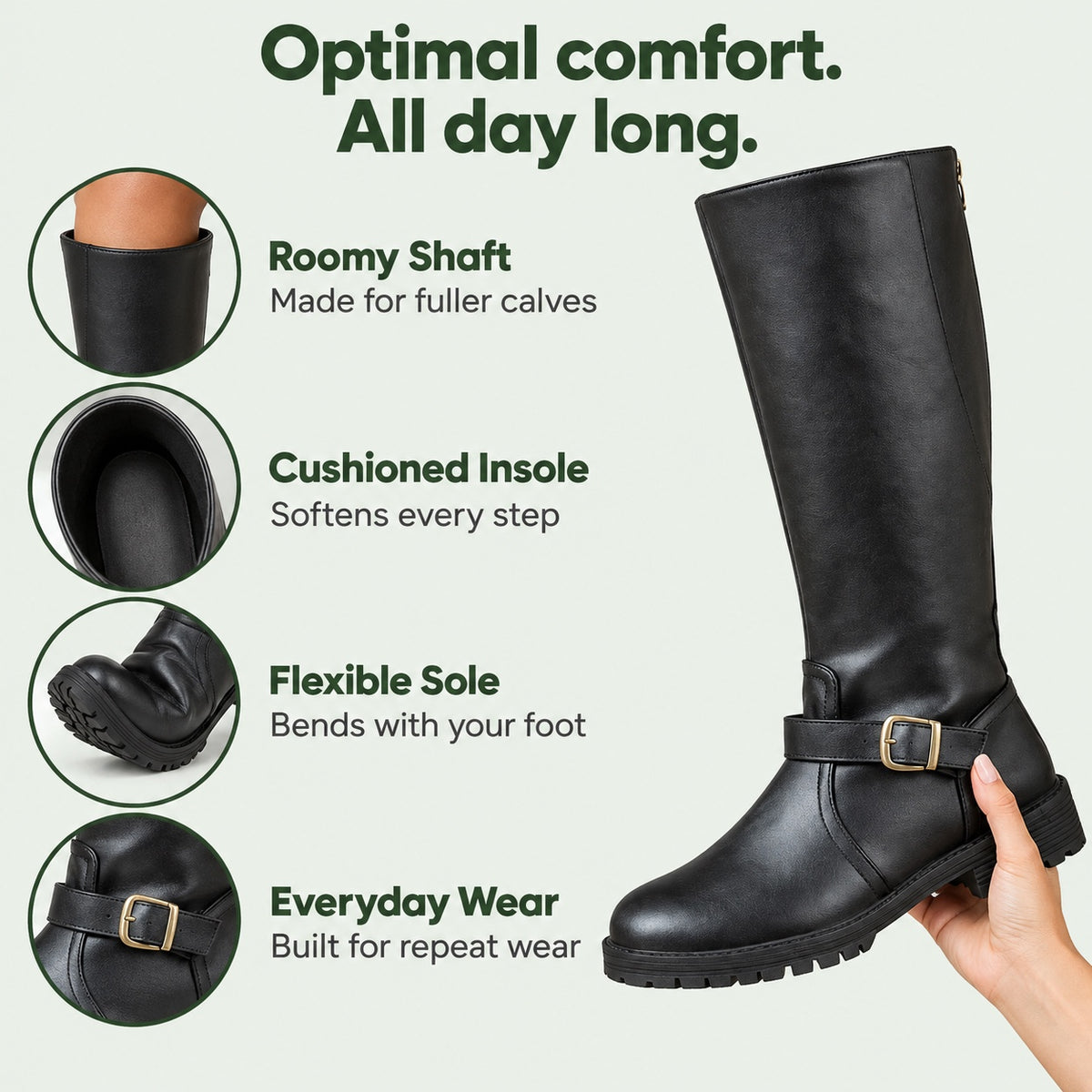 Cobb – Women's Wide Calf Boots, features