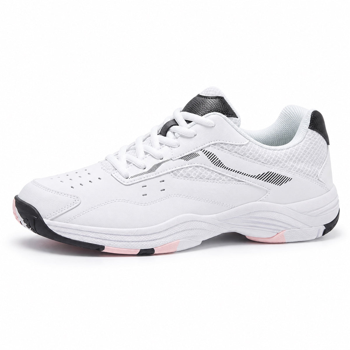Cohen – Women's Wide Toe Box Shoes in White-Pink