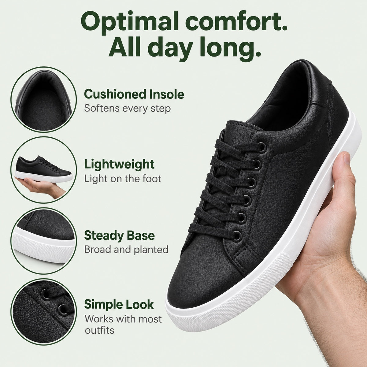 Derrick – Men's Walking Sneakers, features