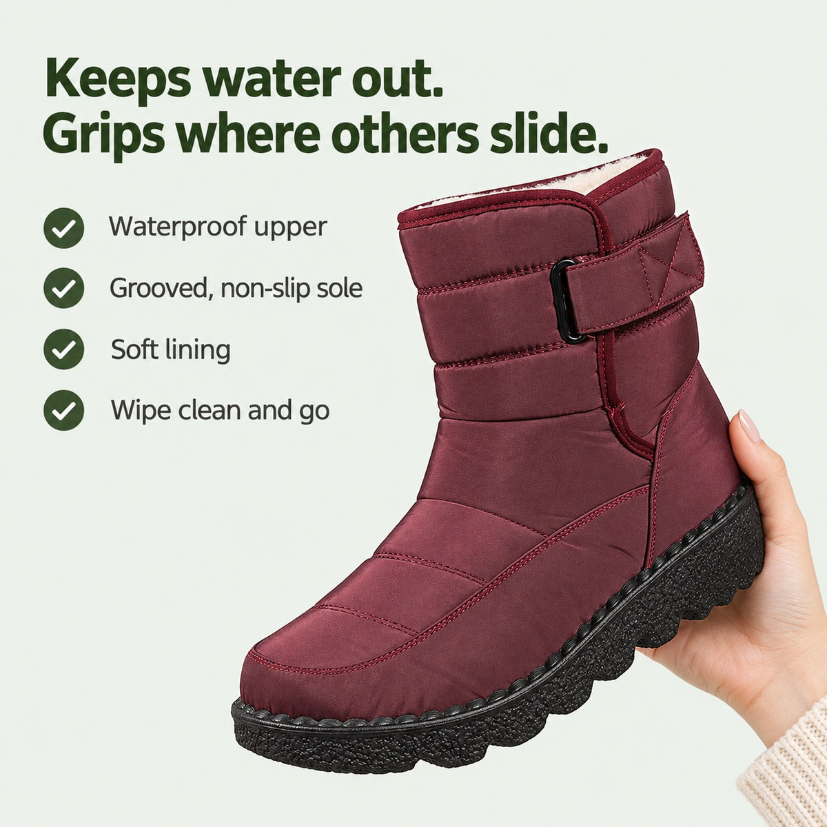Ellen – Women's Comfort Boots, key benefits