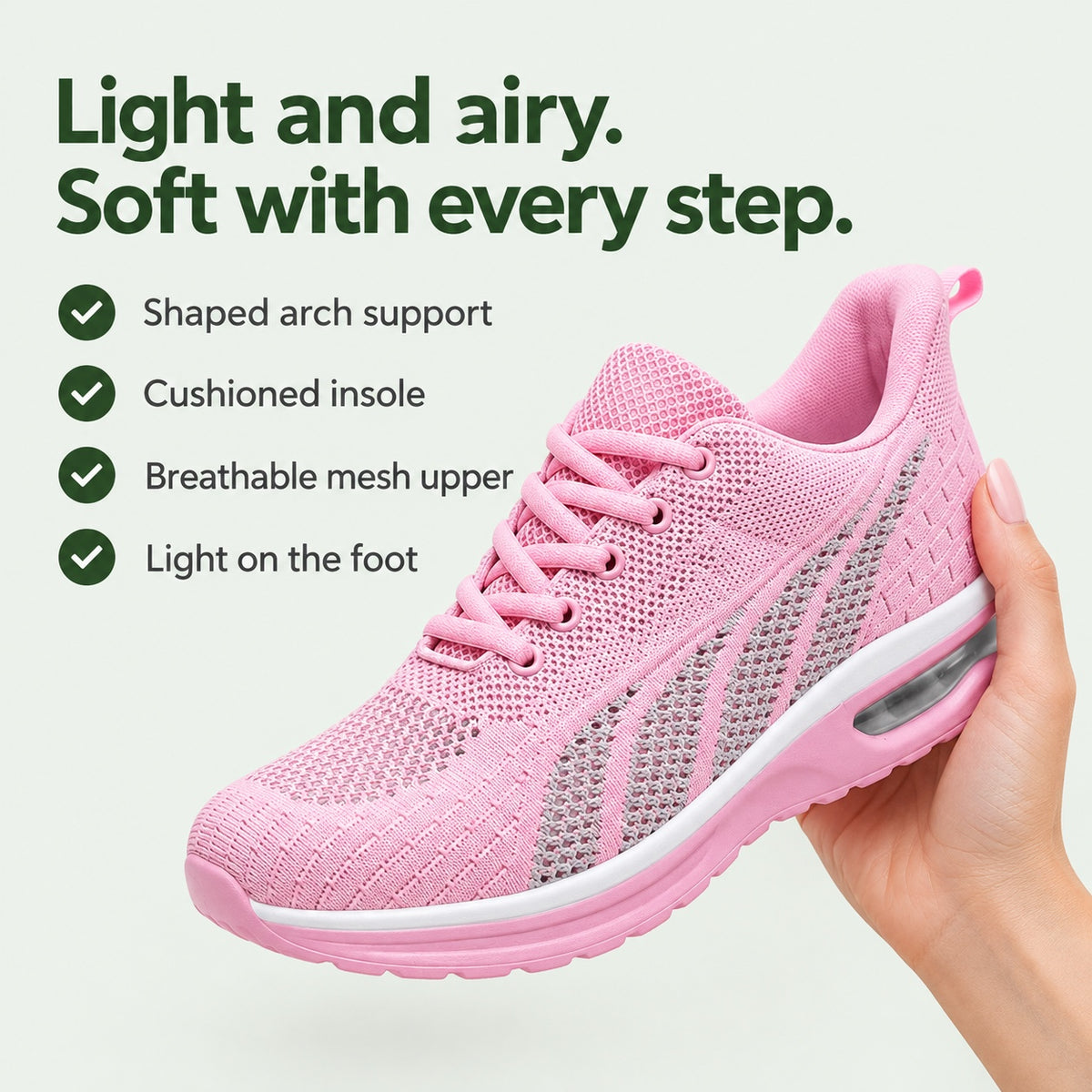 Eula – Women's Arch Support Shoes, key benefits