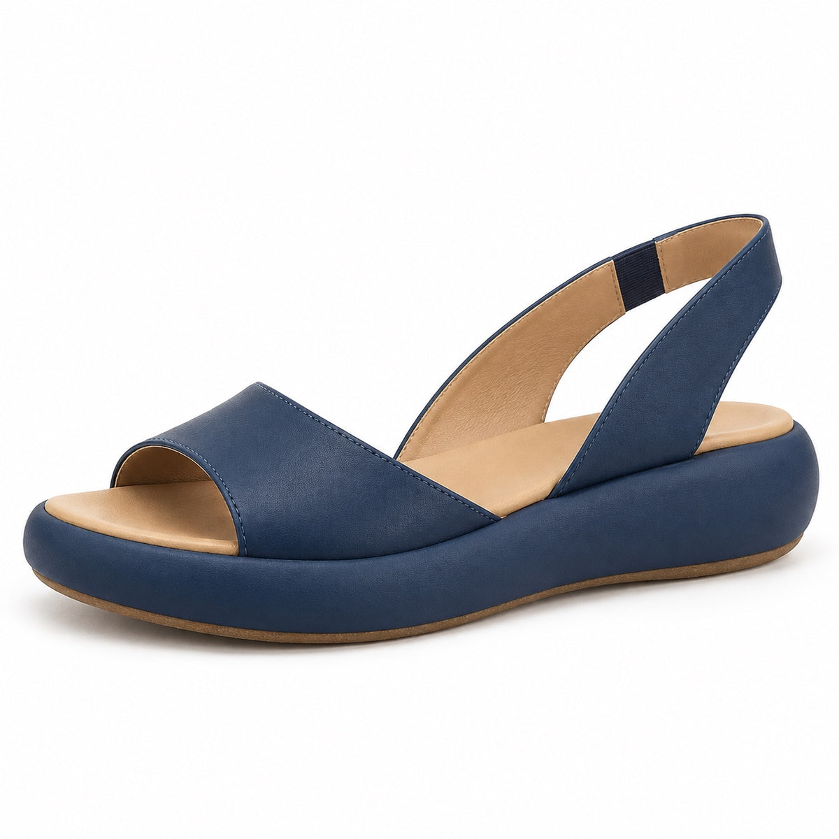 Faye – Women's Wide Toe Box Sandals in Blue
