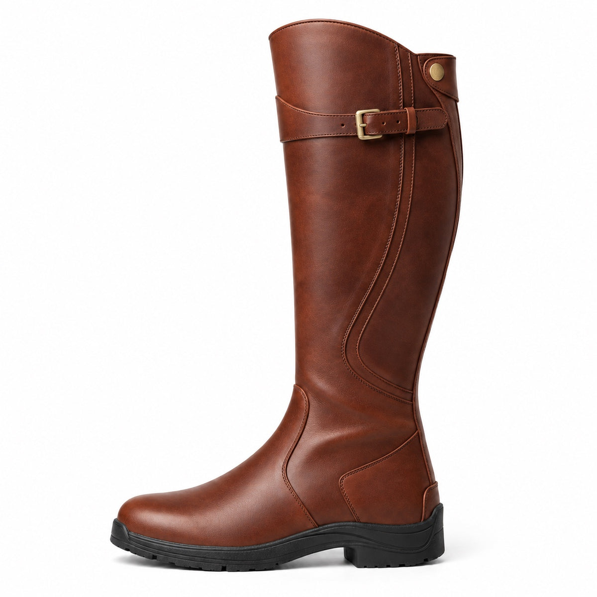 Fuller – Women's Wide Calf Boots in Brown