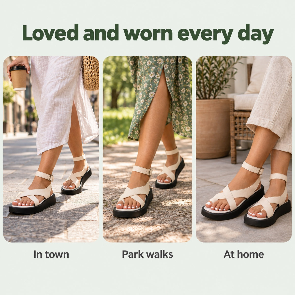 Gibbs – Unisex Wide Toe Box Sandals, worn every day