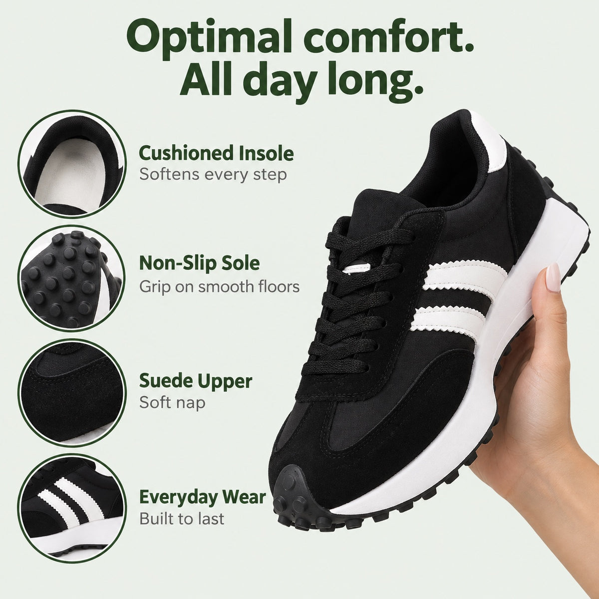 Gladys – Women's Walking Sneakers, features