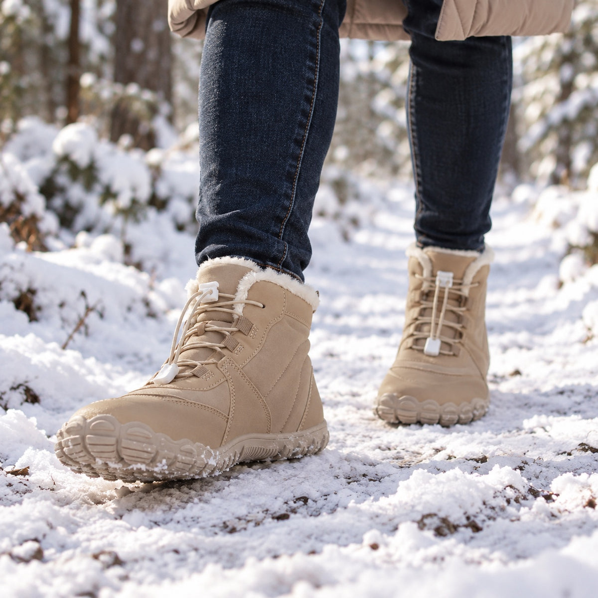 Higgins – Unisex Comfort Boots, worn on a walk