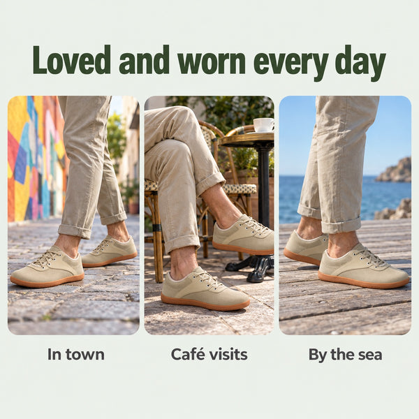Holt – Unisex Barefoot Sneakers, worn every day