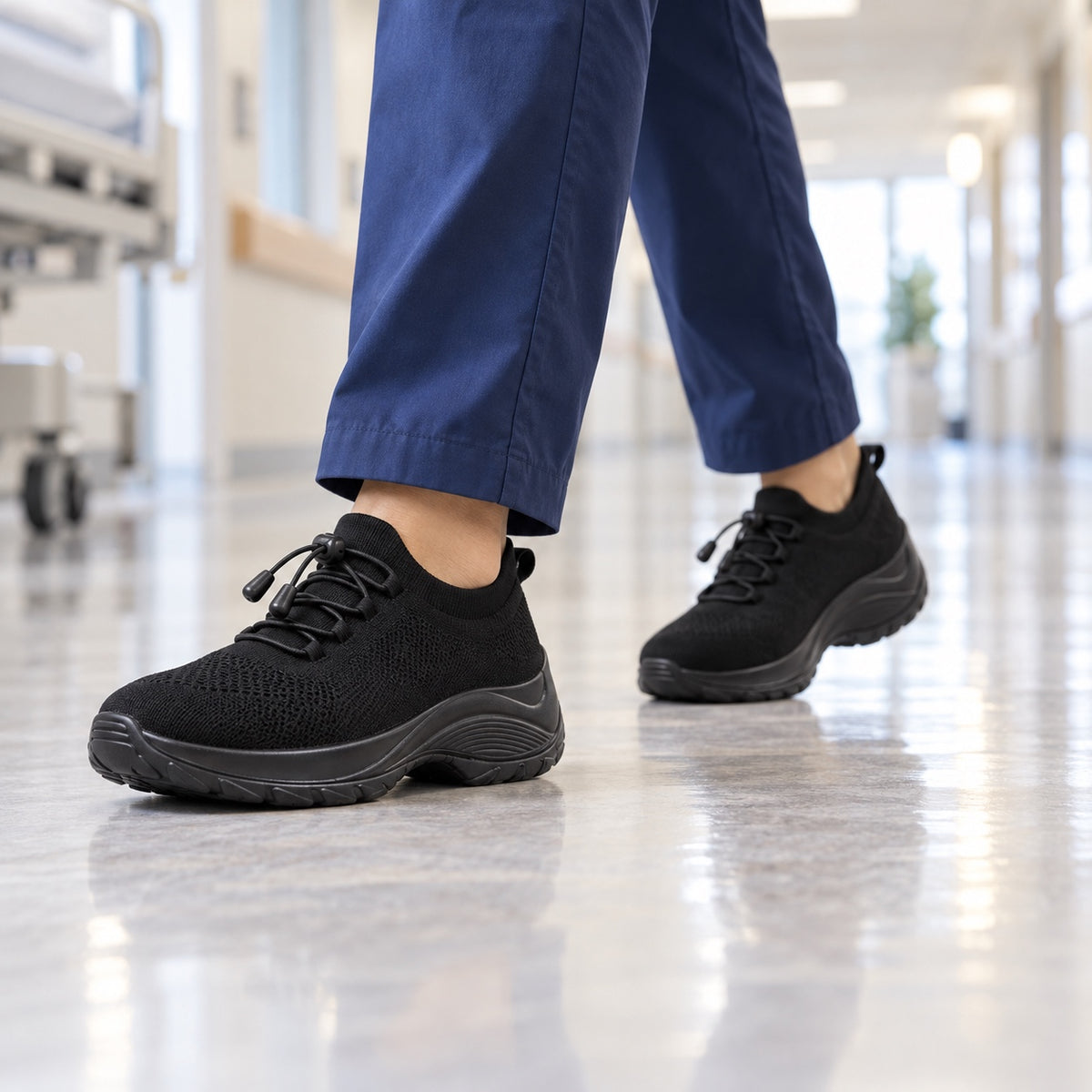 Hudson – Women's Nursing Shoes, worn on a walk