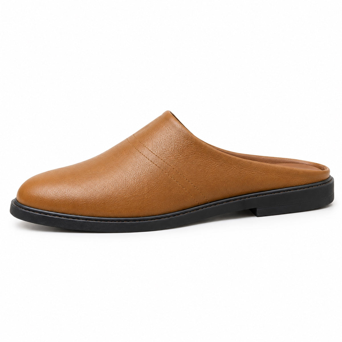 Ingram – Unisex Comfort Slippers in Cognac Tan