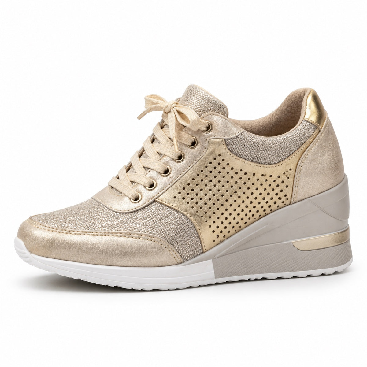 Jennings – Women's Orthopedic Sneakers in Champagne Gold