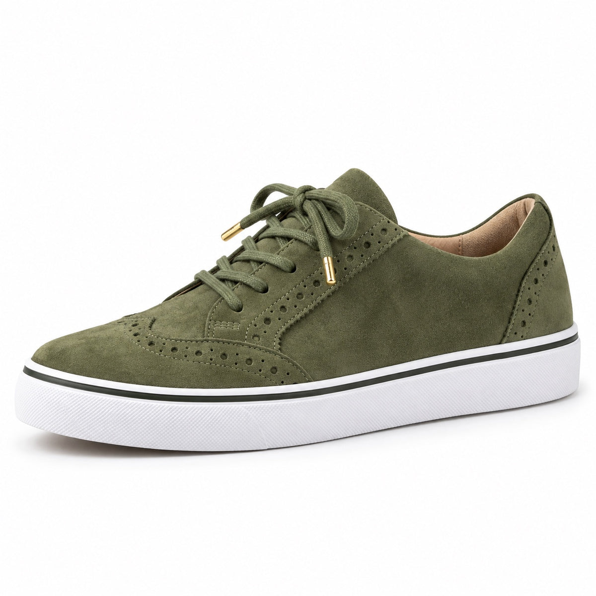 June – Women's Orthopedic Sneakers in Olive Green