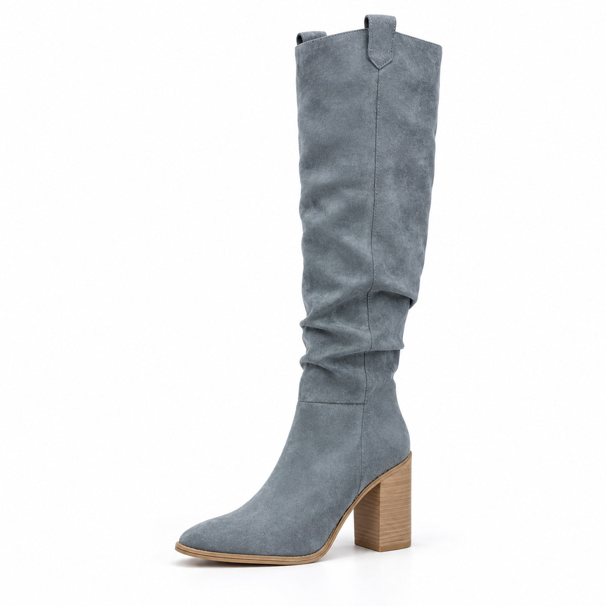 Kara – Women's Wide Calf Boots in Gray