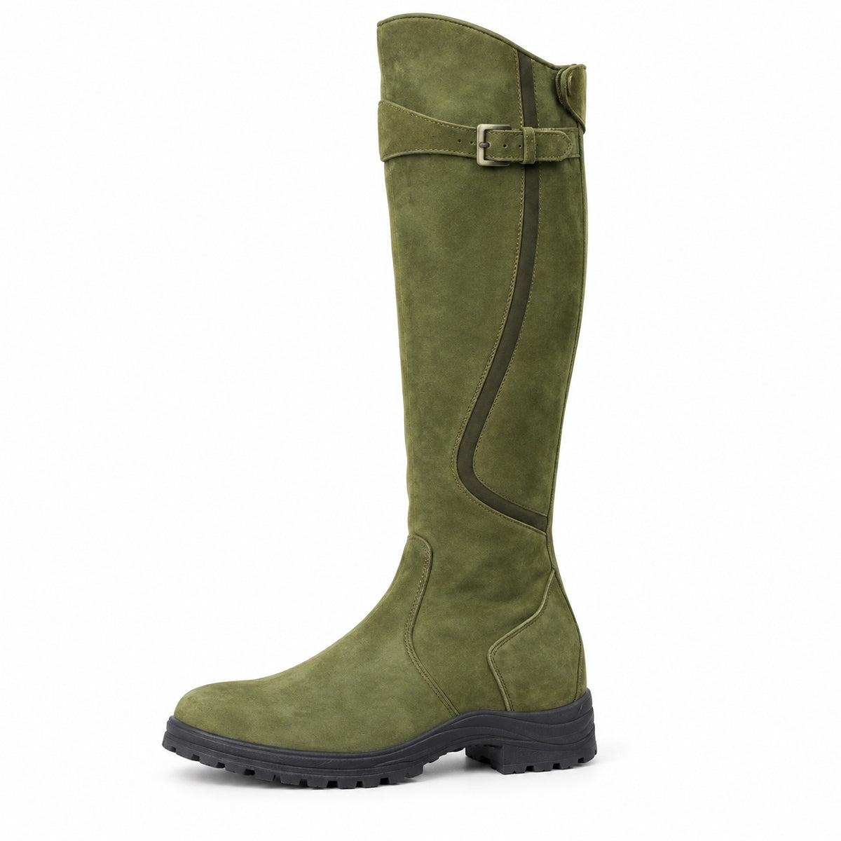 Karla – Women's Wide Calf Boots in Green