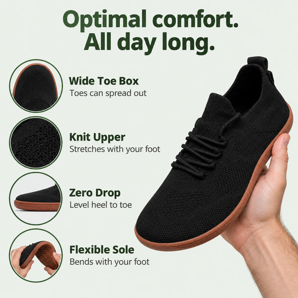 Keegan – Unisex Barefoot Sneakers, features