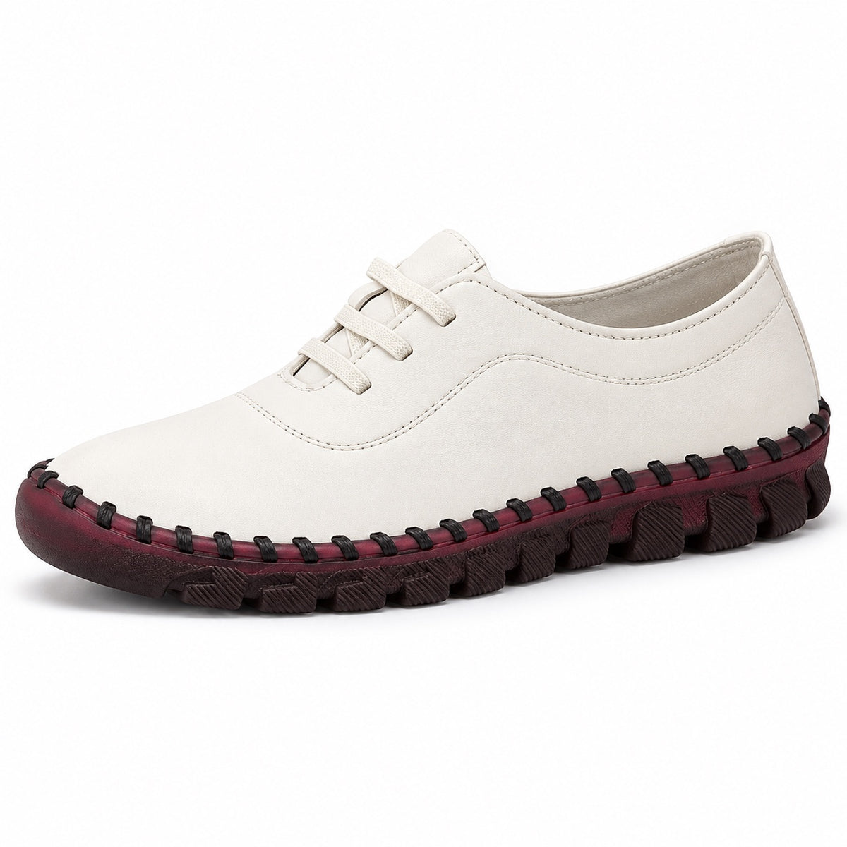 Kristi – Women's Orthopedic Lace-Up Shoes in White