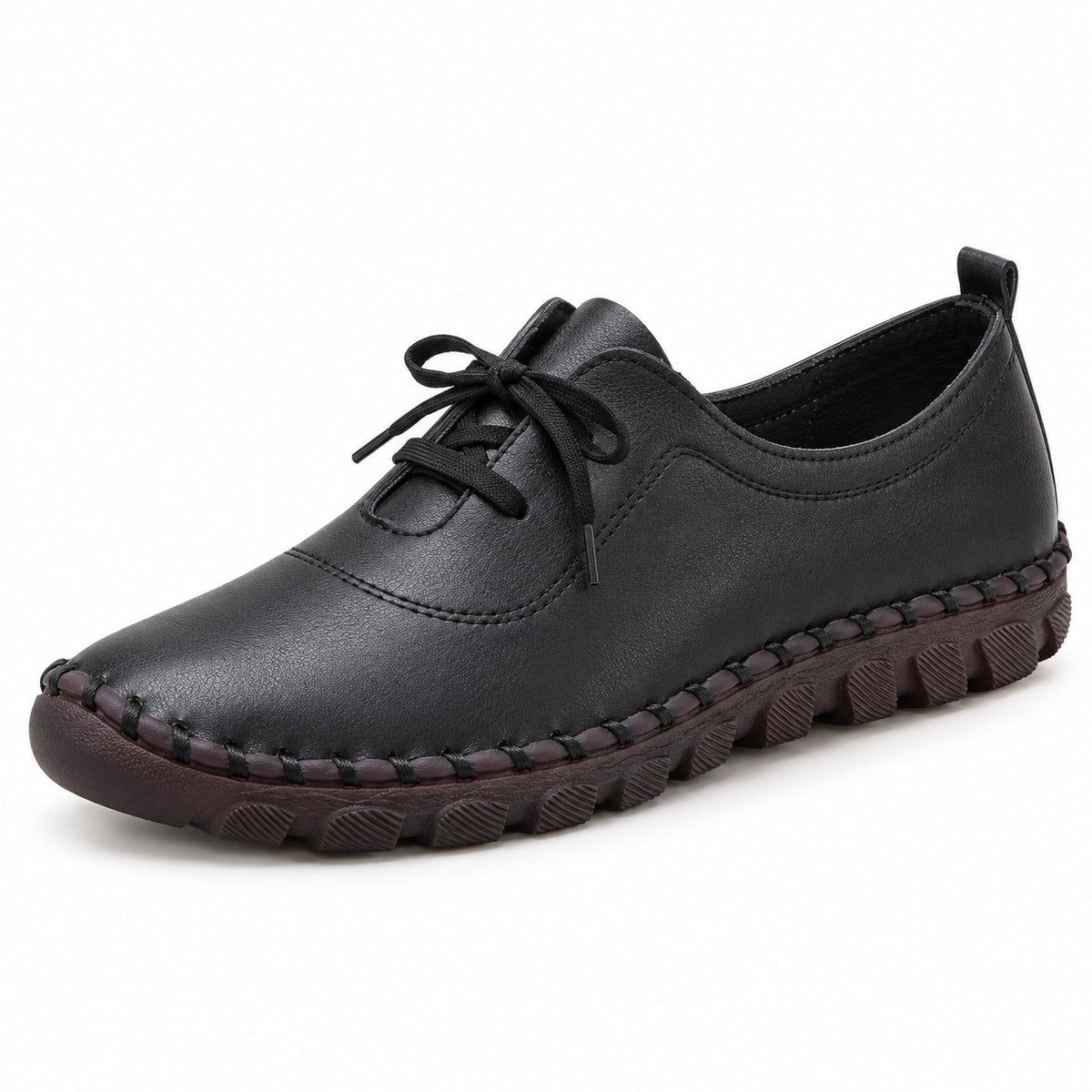 Kristi – Women's Orthopedic Lace-Up Shoes in Black