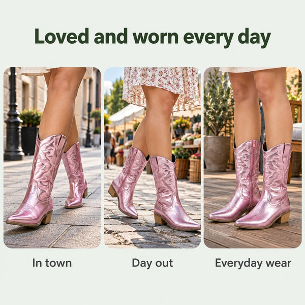 Kristin – Women's Wide Calf Boots, worn every day