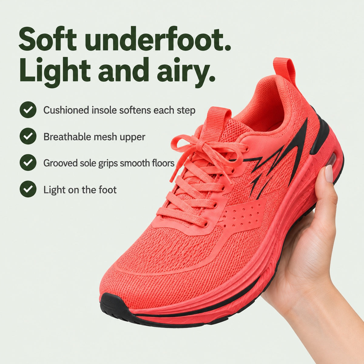 Lela – Women's Walking Sneakers, key benefits