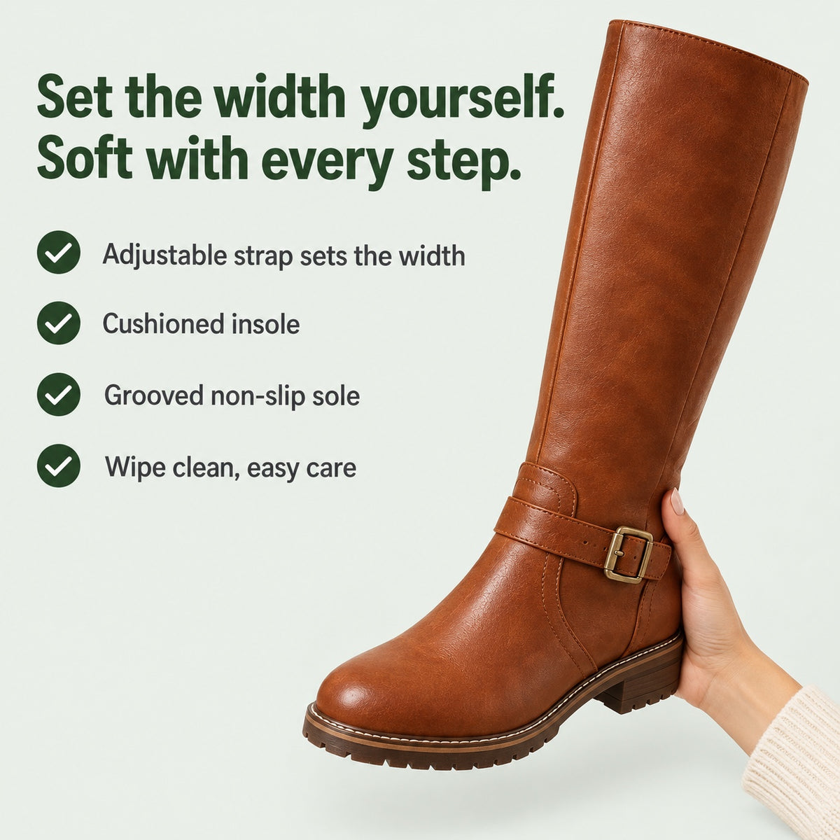 Lennox – Unisex Wide Calf Boots, key benefits