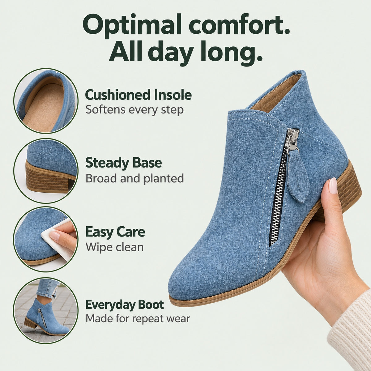 Leona – Women's Comfort Boots, features