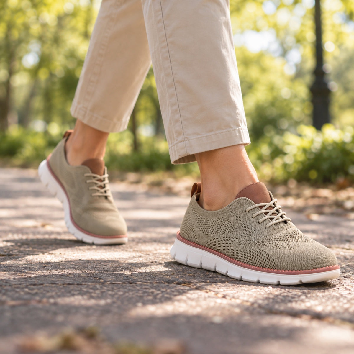 Lorraine – Women's Orthopedic Shoes, worn on a walk
