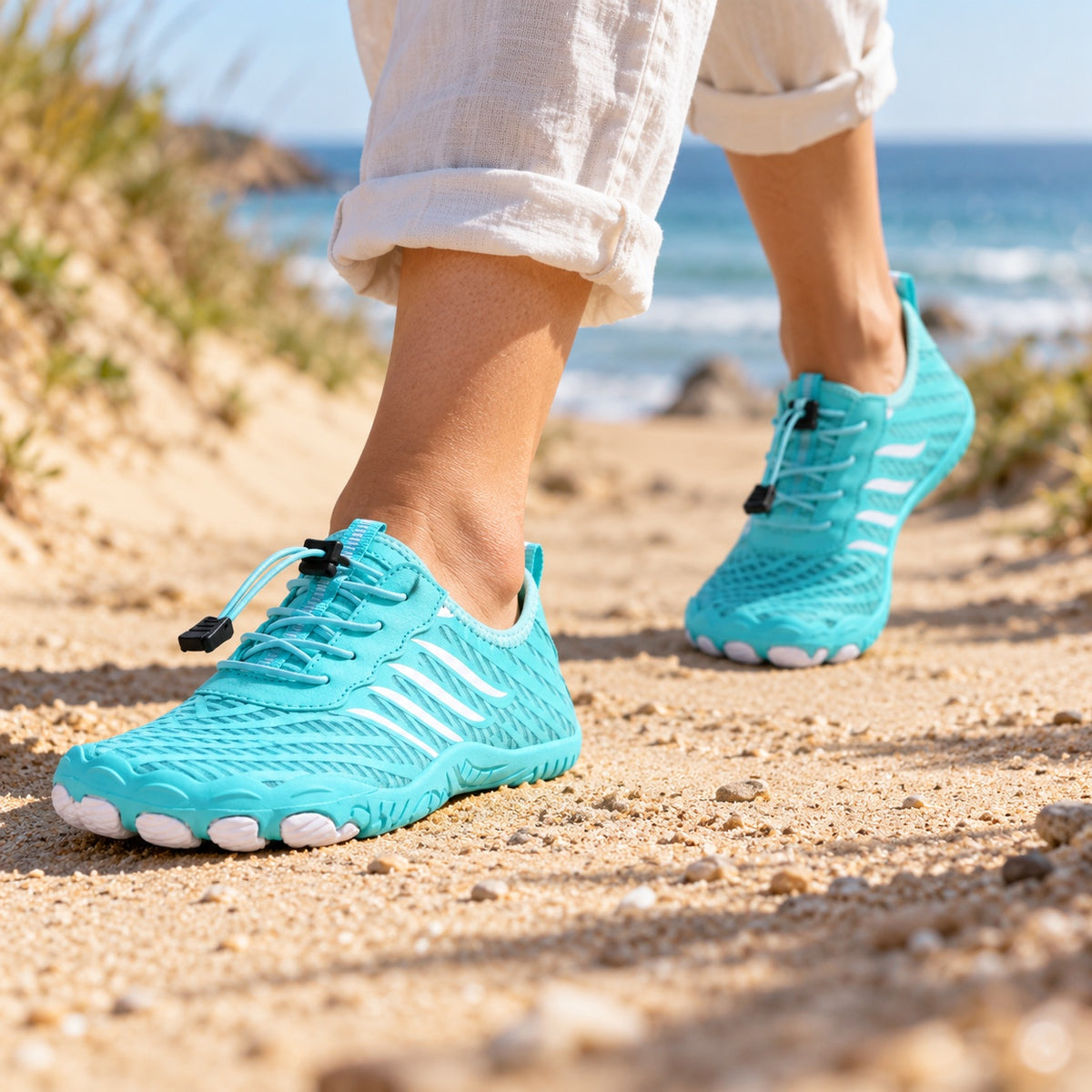 Mann – Unisex Barefoot Shoes, worn on a walk