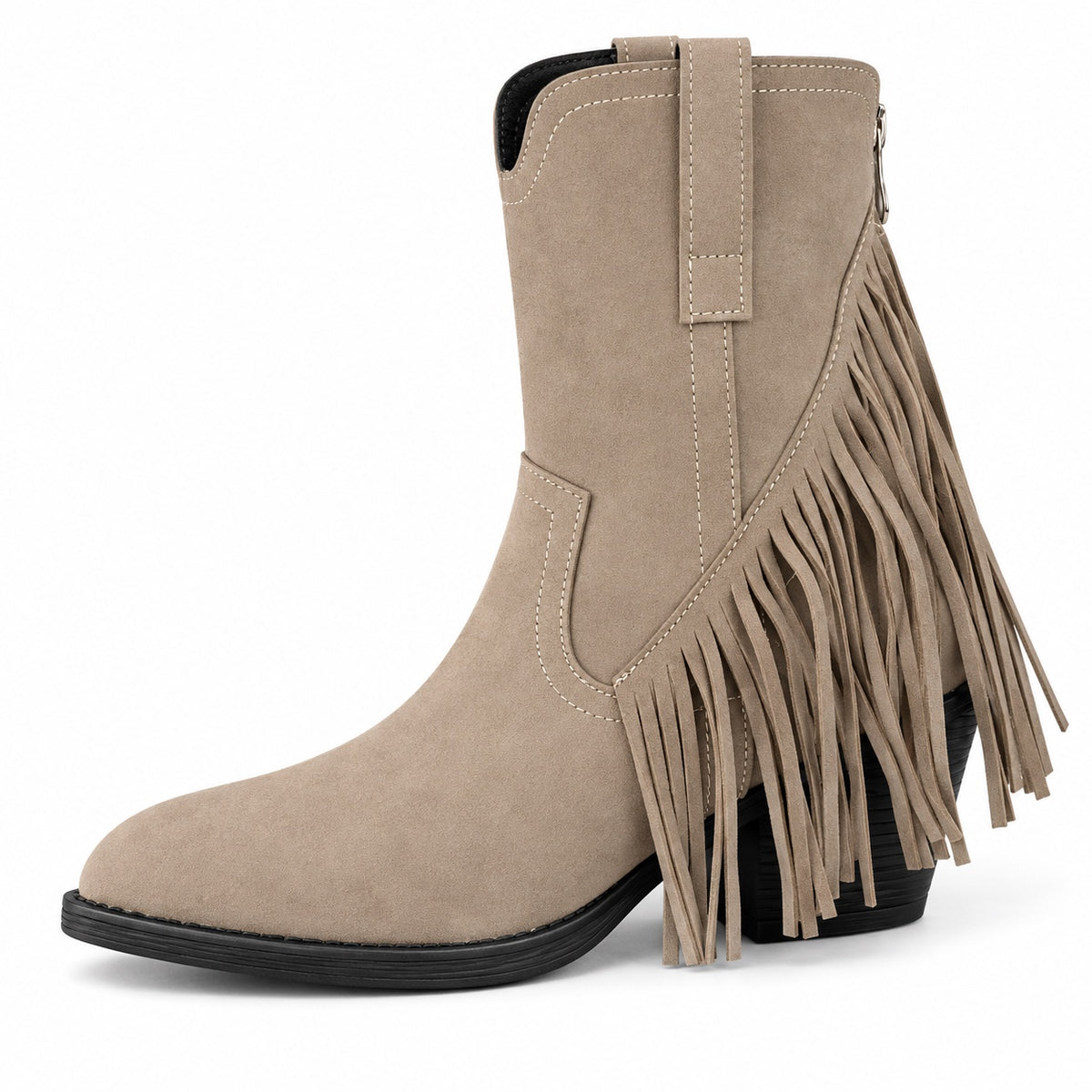 Miller – Unisex Wide Calf Boots in Cream