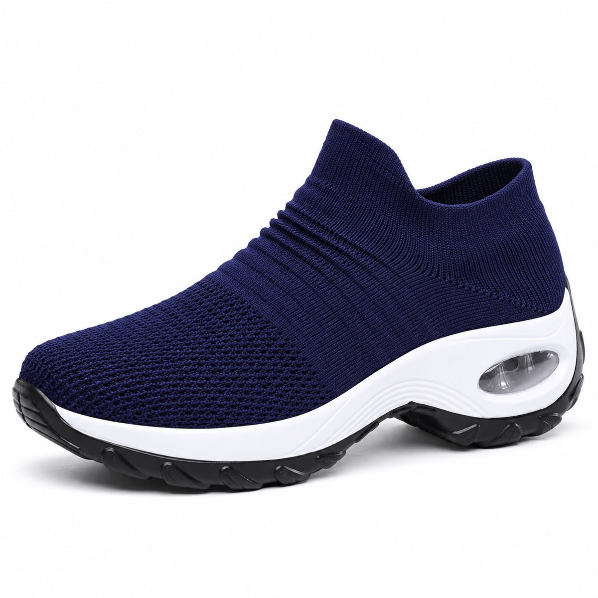 Nancy – Women's Plantar Fasciitis Shoes in Blue (White Sole)