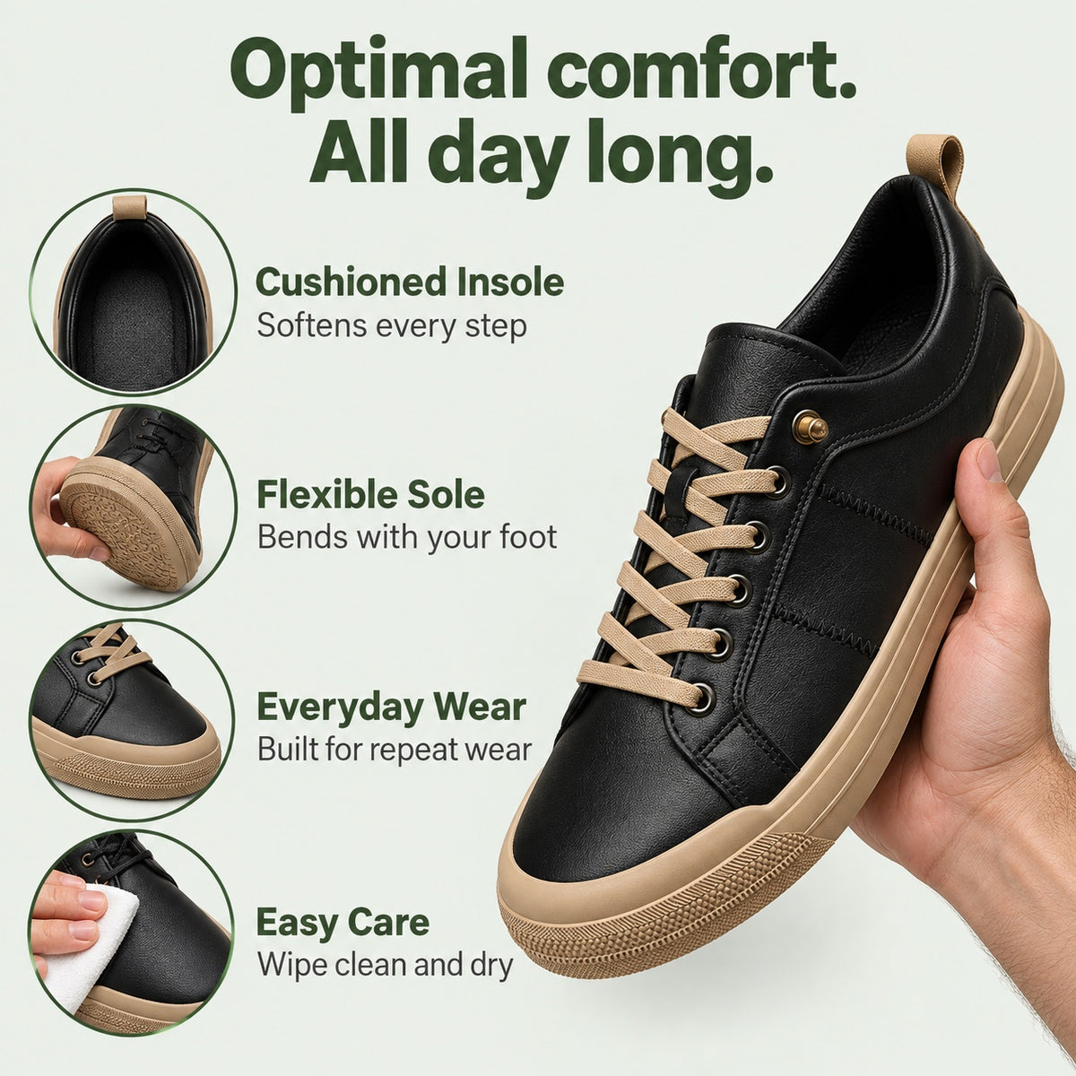 Nathan – Men's Walking Sneakers, features
