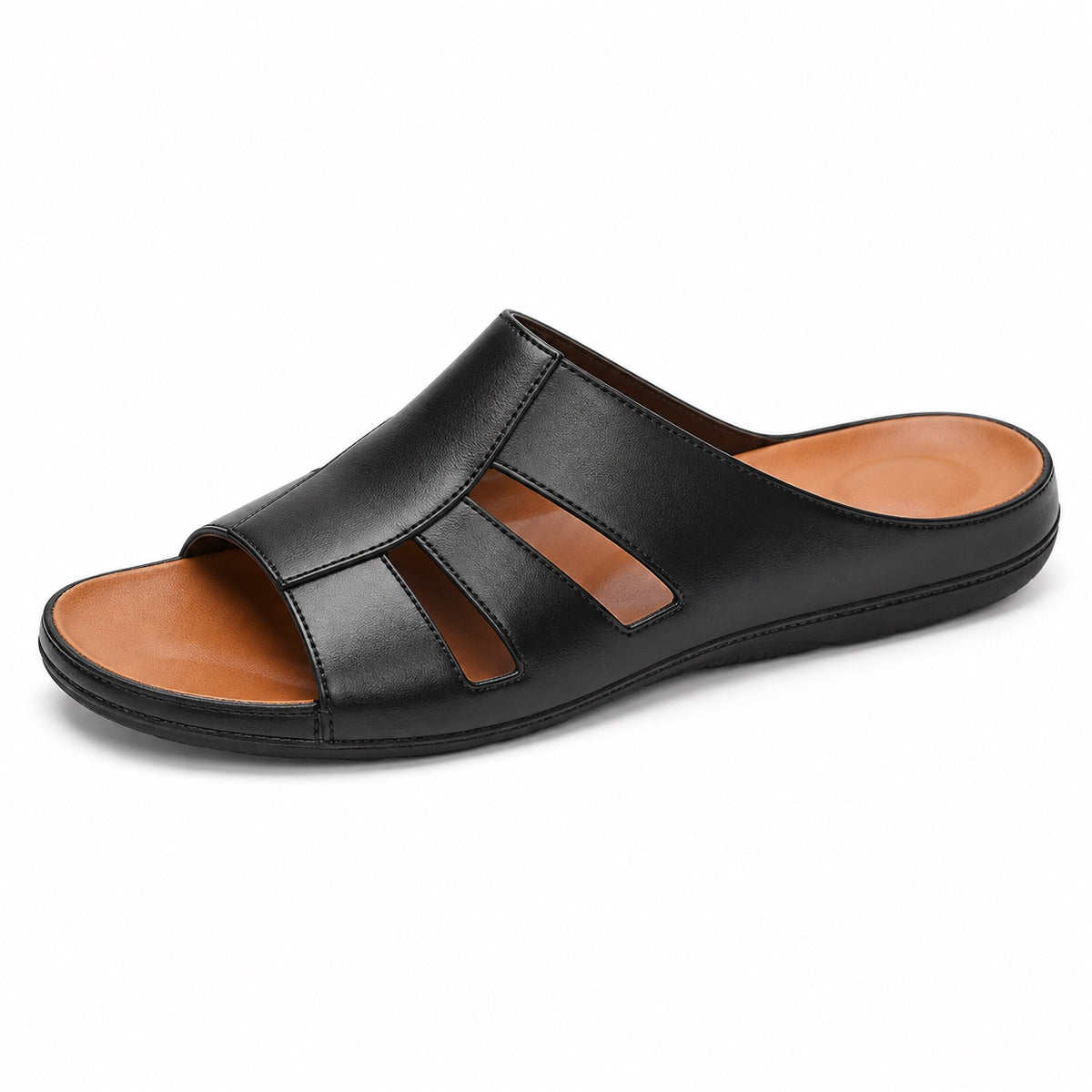 Pete – Men's Comfort Slippers in Black
