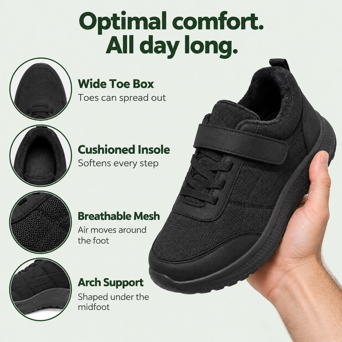 Price – Unisex Arch Support Sneakers, features