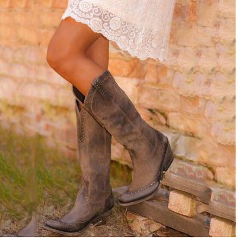 Crystal – Women's Wide Calf Boots with a Stretch Shaft
