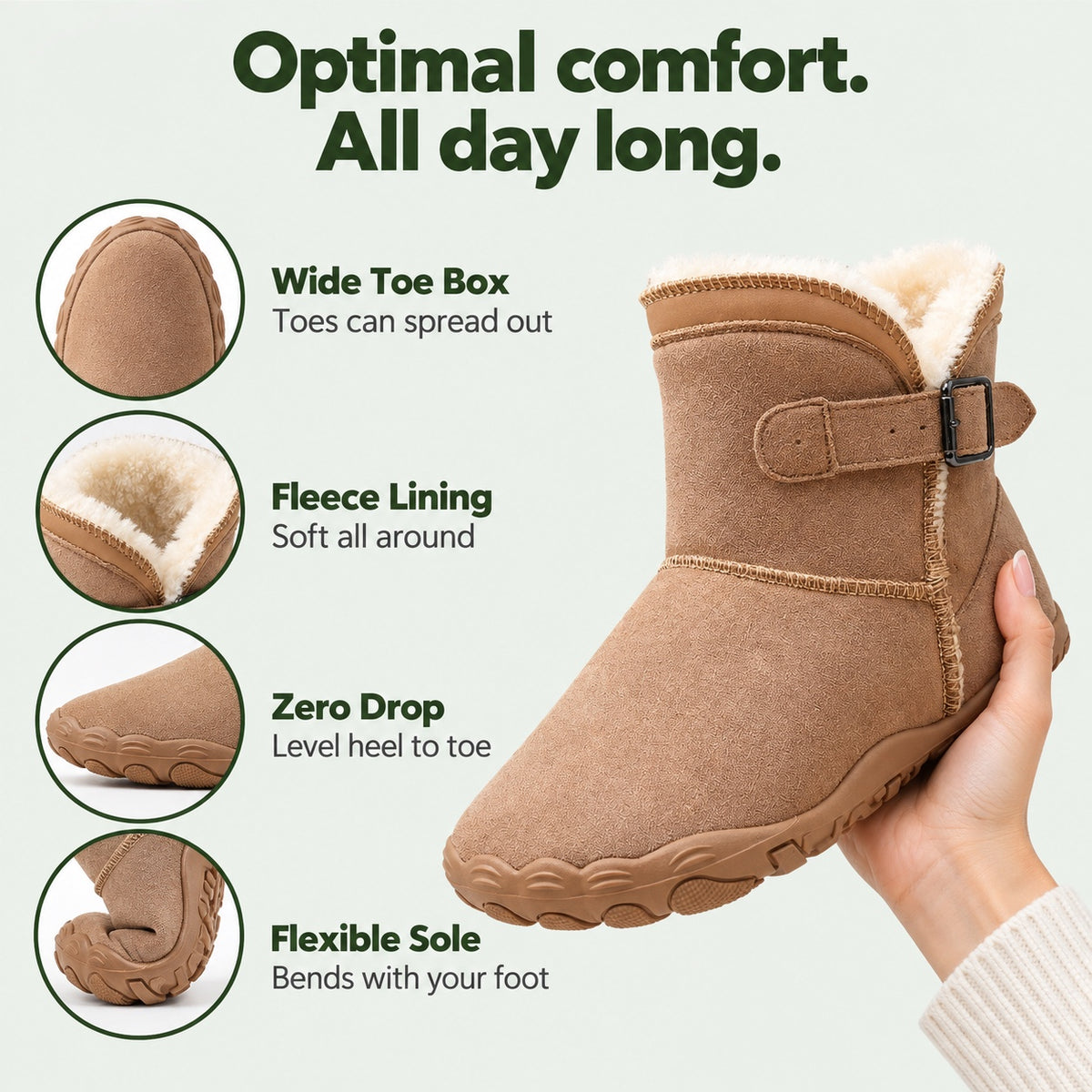Remy – Unisex Comfort Boots, features
