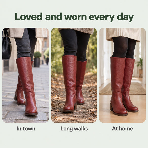 Rena – Women's Wide Calf Boots, worn every day