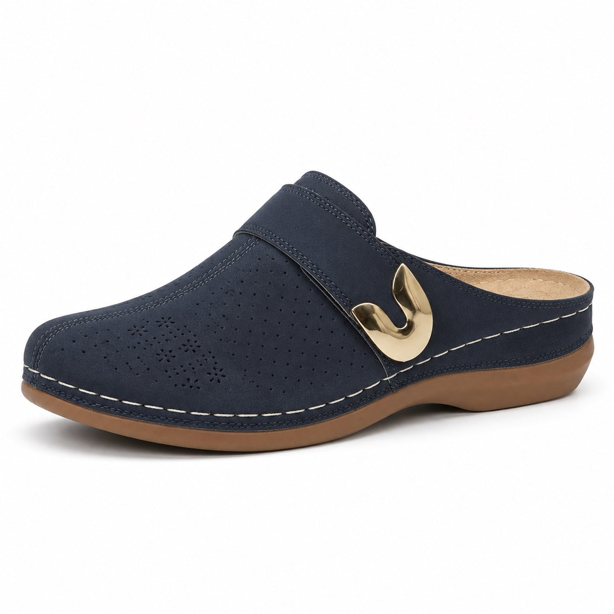 Renee – Women's Nursing Clogs in Navy Blue