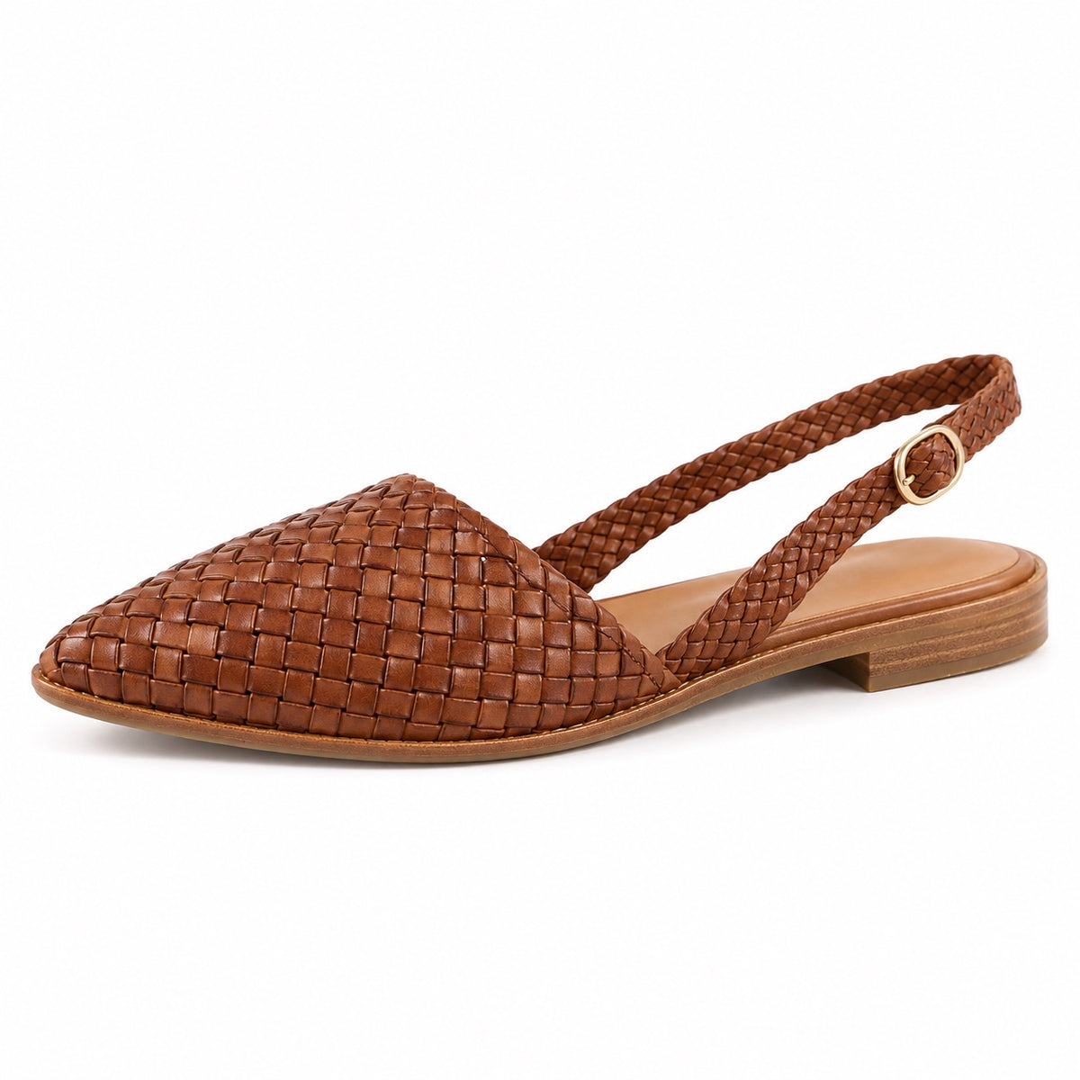 Roberts – Women's Orthopedic Slingback Flats in Brown